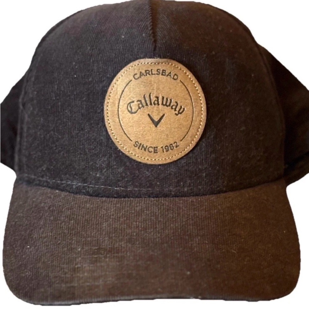 Callaway Brown Corduroy Carlsbad Patch Ball Cap Golf Logo Snap Back